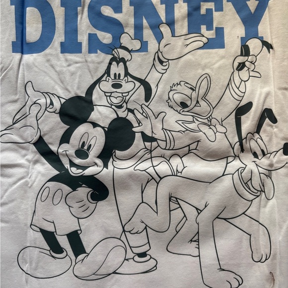 Adult's Disney White Tee with Mickey & Friends Graphic - Picture 8 of 8
